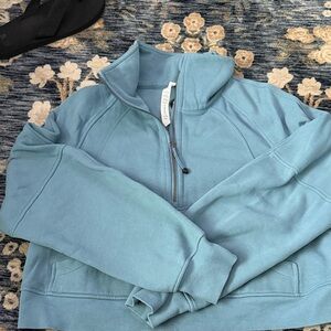 Lululemon Athletica Scuba Utility Blue Zip-up